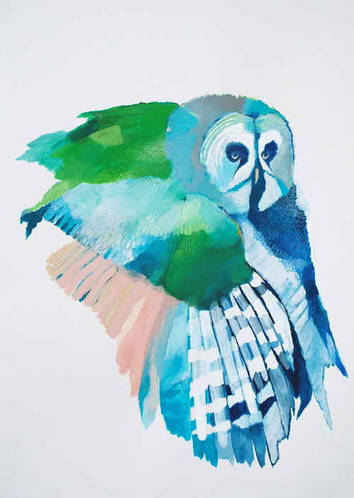 Kirsty Davidson Woodland Owl Print