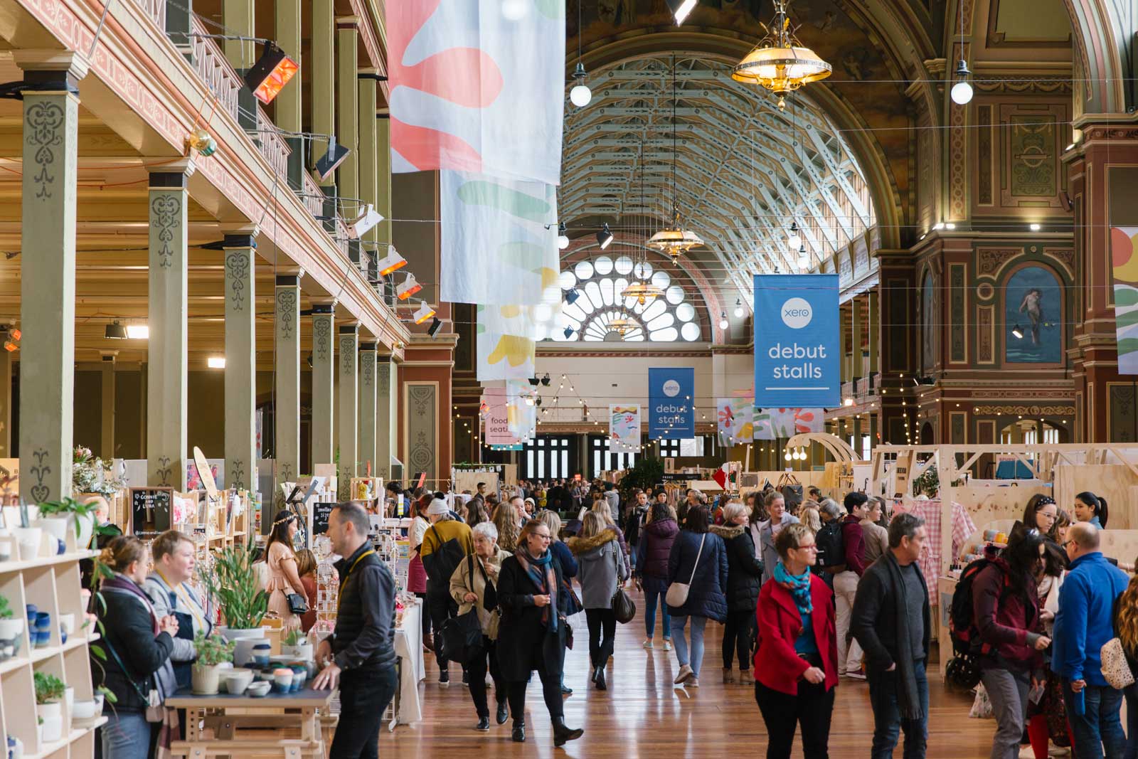 The Finders Keepers market the the Royal Exhibition Building